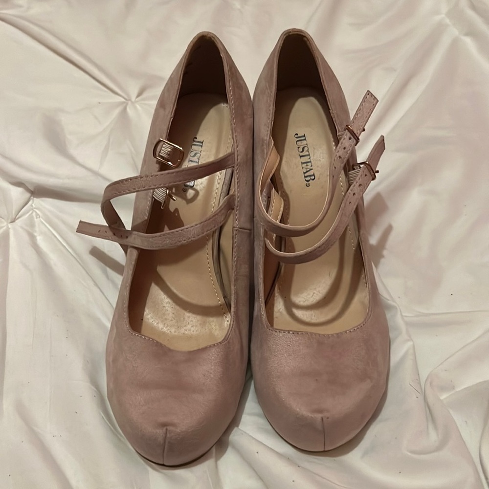 Lavender Velvet Heels